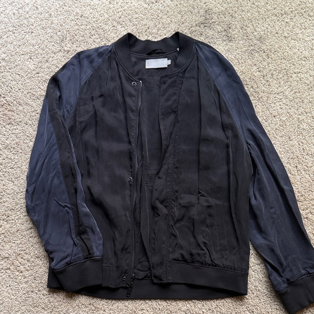 Vince Midnight Blue Bomber Jacket